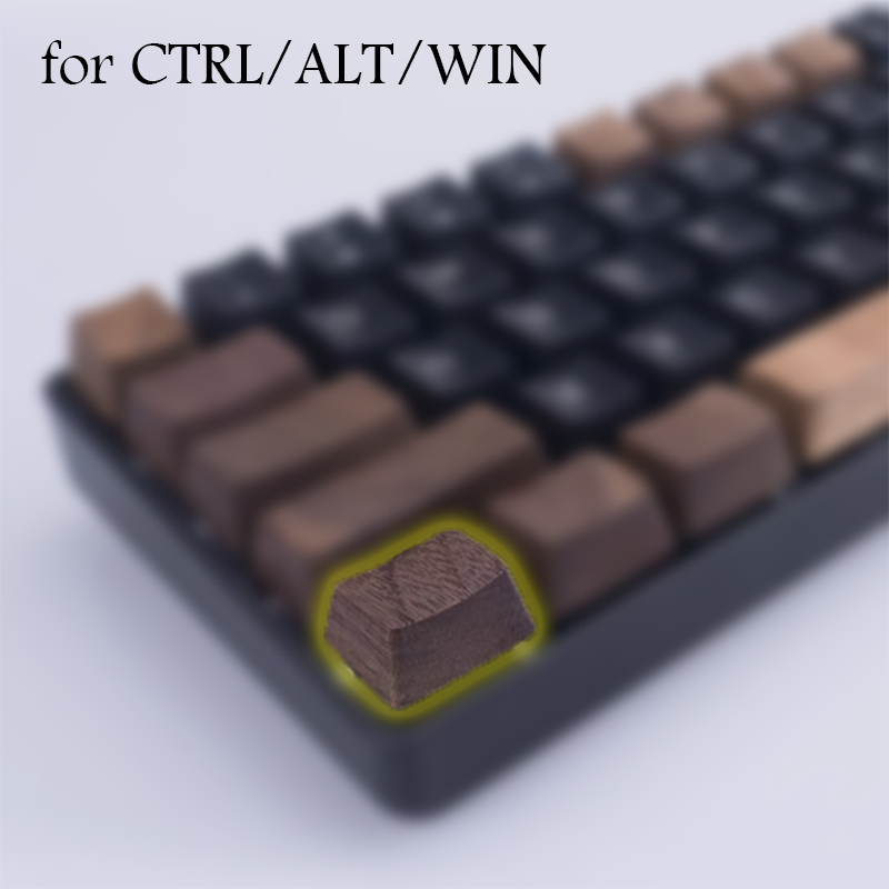 แบล็ควอลนัท Keycap OEM Profile สำหรับแป้นพิมพ์เครื่องกล ปุ่มกดแบบกำหนด ...