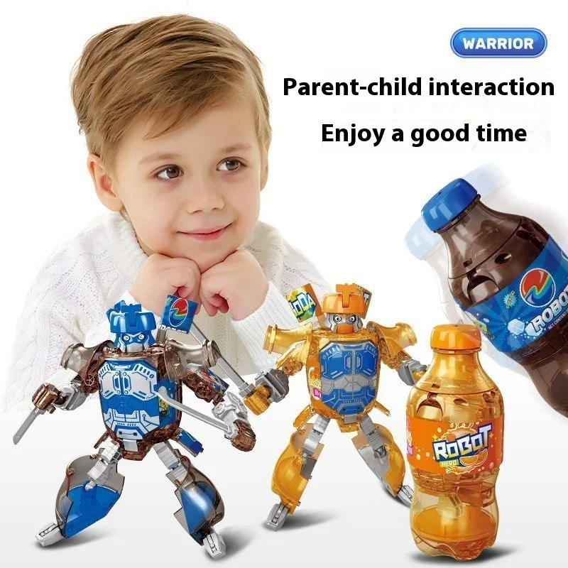 2024 ใหม่ Cool Soda Deformation Robot Cola สามารถการเปลี่ยนรูปนักรบของ ...