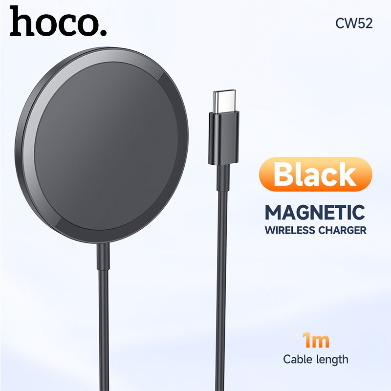 Hoco CW52 QI 15W Magnetic Wireless Charger Fast Charging Type C สาย ...