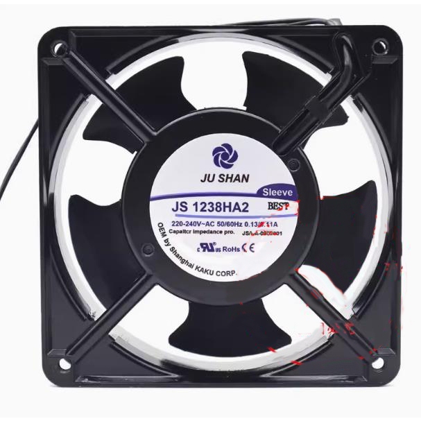 Jushan JS1238HA2 AC 220V 120 * 120 * 38 มม. 12 ซม. พัดลมระบายความร้อน ...