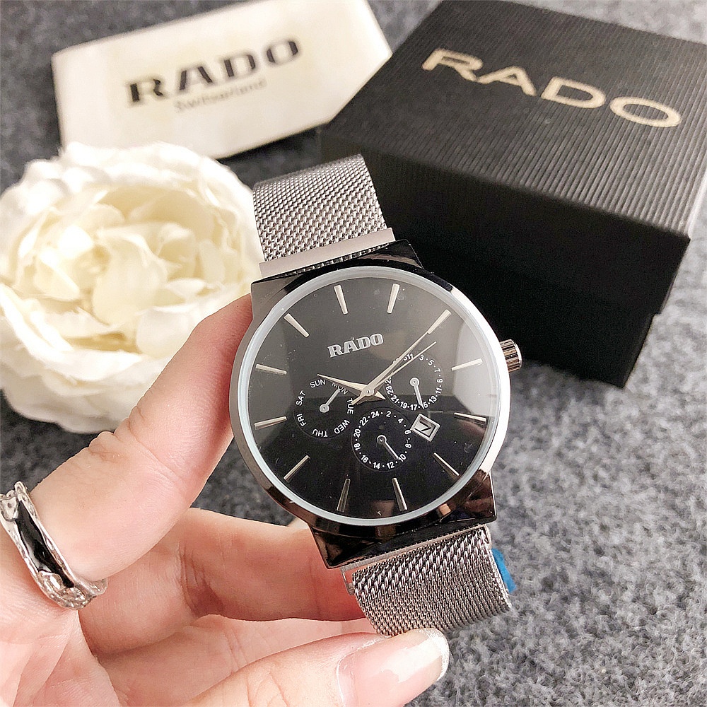 Rado นาฬิกาผู้หญิงธุรกิจแฟชั่นลําลองสแตนเลสนาฬิกาผู้หญิงนาฬิกา | Shopee ...