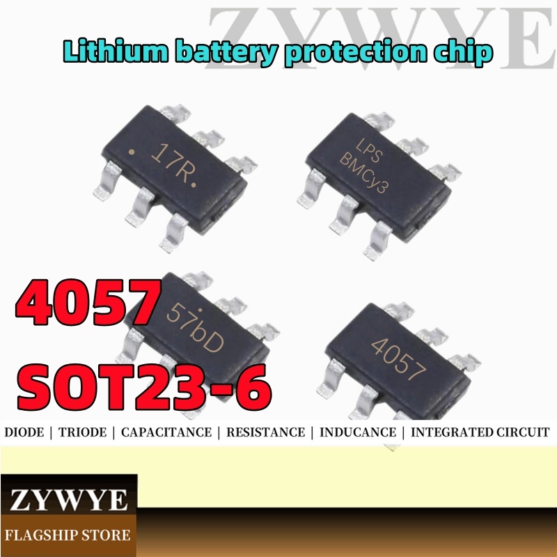 50pcs TP4057 LP4057 FM4057S42 แบตเตอรี่ลิเธียมการจัดการพลังงานชิปการ ...