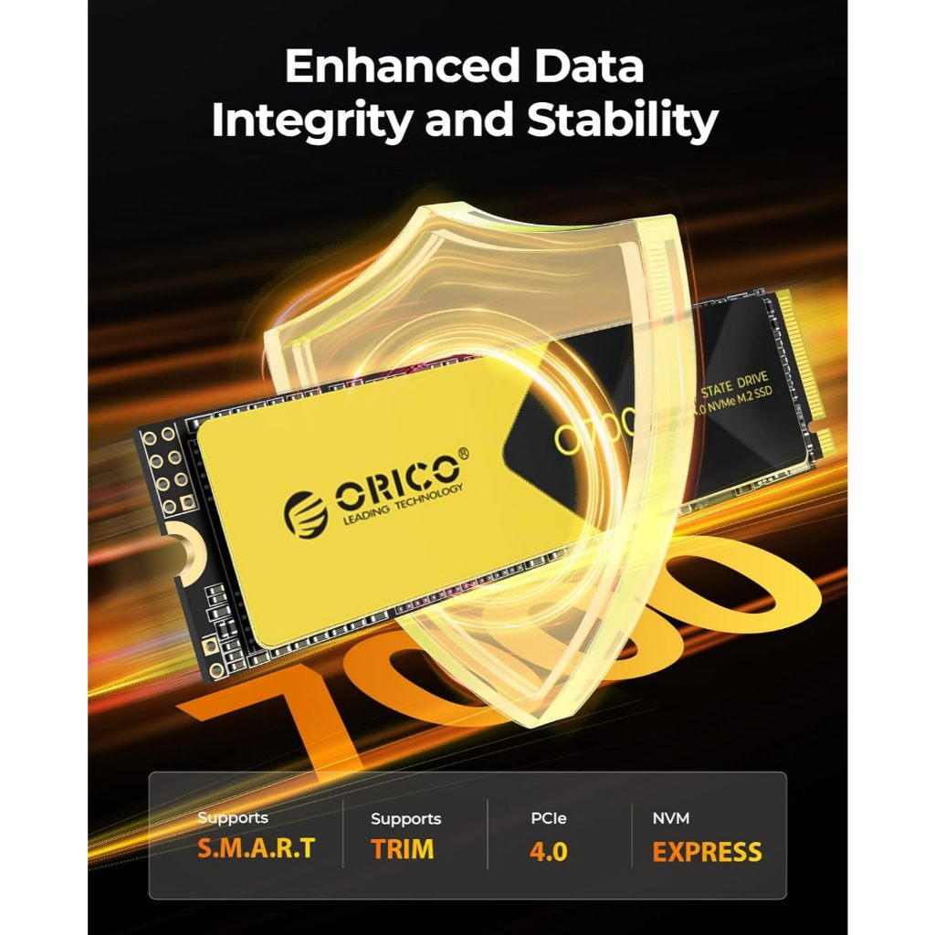 ORICO M.2 NVMe SSD PCIe 4.0 Up to 7000MB/s 1TB 2280 PCIe 4.0x4 For