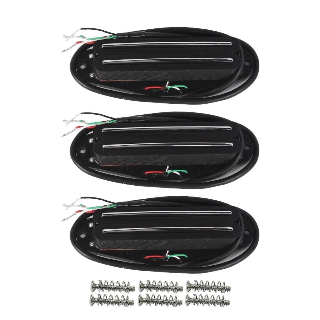 Fleor 3PCS Single Coil Sized Hot Dual Rails Pickups SSS Pickup ชุด ...