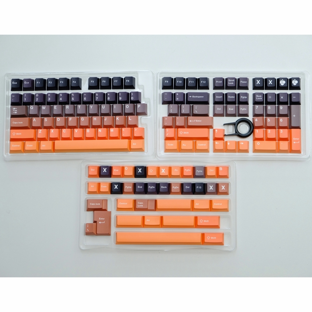 Sunset Glow Gradient Keycaps Cherry/MOA โปรไฟล์ PBT Dye Sublimation ...