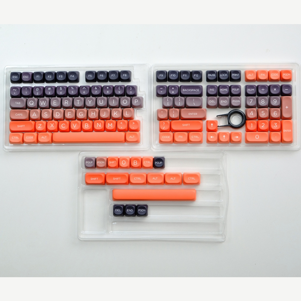 Sunset Glow Gradient Keycaps Cherry/MOA โปรไฟล์ PBT Dye Sublimation ...