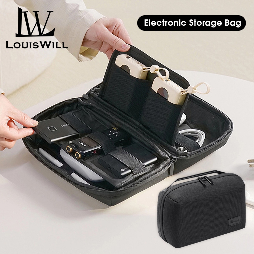 Louiswill Digital Storage Bag USB Cable Storage Travel Electronic ...