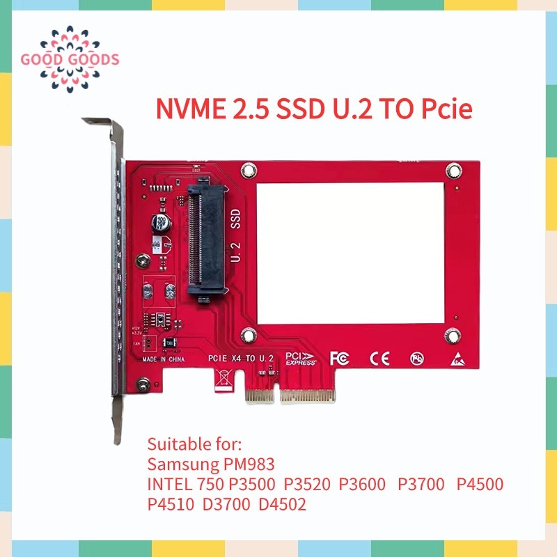 Nvme 2.5 SSD U.2 ถึง Pcie อะแดปเตอร์การ์ด Full Speed Stable Operation ...