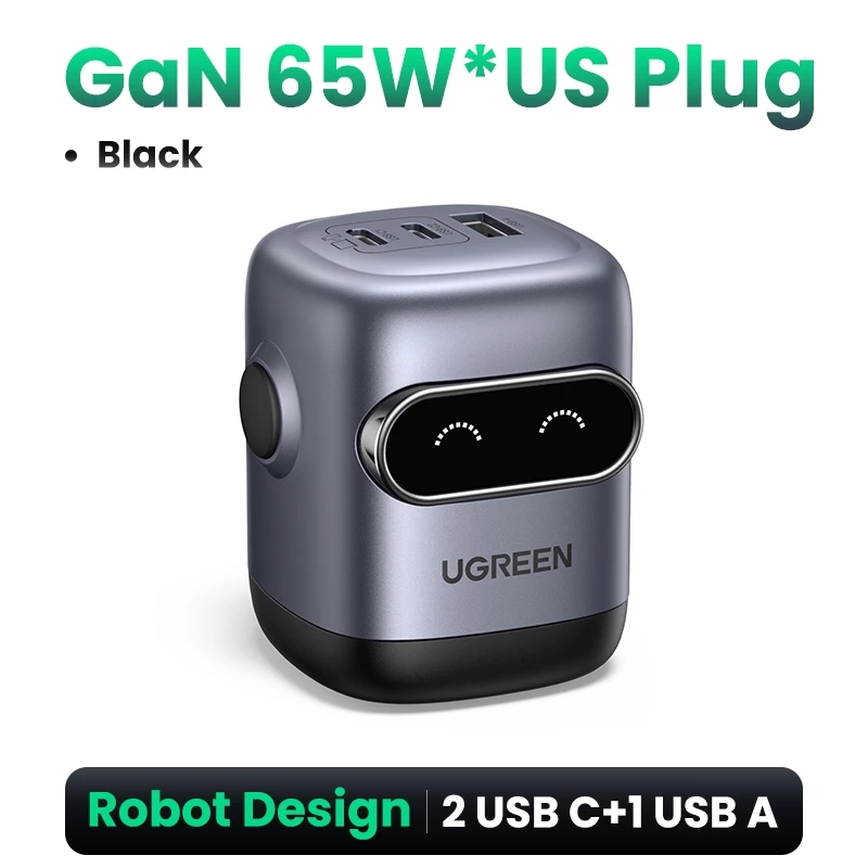 รีวิว UGREEN Uno 65W RoboGaN 2 ที่ชาร์จเร็วดีไซน์หุ่นยนต์สุดน่ารัก สเปก จุดเด่น และราคาล่าสุด (review ugreen uno) 2