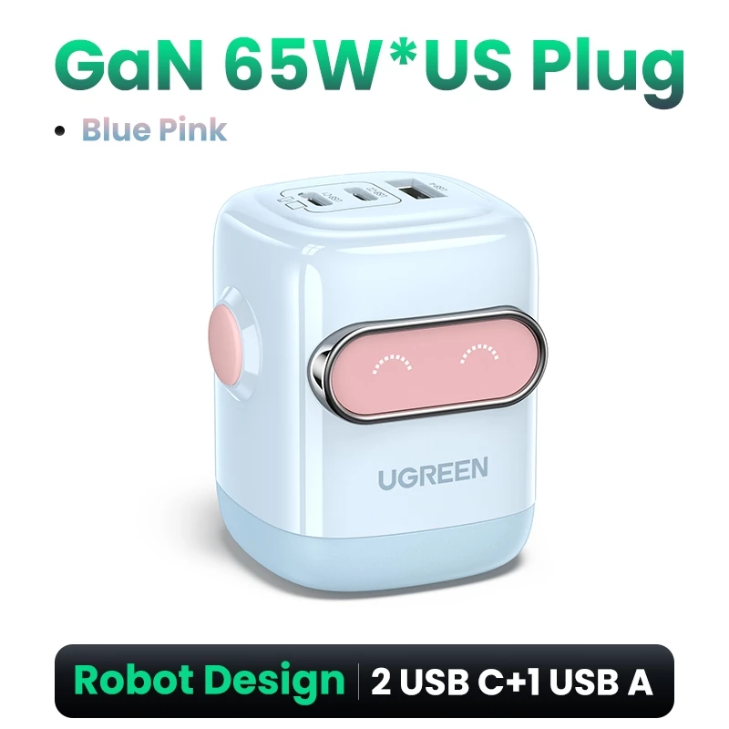 รีวิว UGREEN Uno 65W RoboGaN 2 ที่ชาร์จเร็วดีไซน์หุ่นยนต์สุดน่ารัก สเปก จุดเด่น และราคาล่าสุด (review ugreen uno) 3