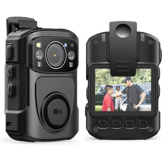 กล้องติดตัว Boblov B4K5 128G 4K Body Camera,3400mAh IP68 กันน้ํา GPS Police Body Cams สําหรับ 11Hrs Video Record, ให้แท่นชาร์จ, Night Vision Video Camcorder สําหรับ Secuirity Police Guards