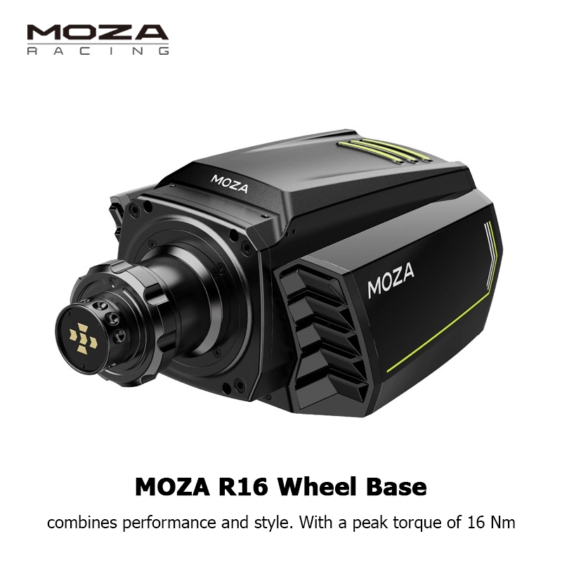 Moza Racing R16 ฐานล้อรวมประสิทธิภาพและสไตล์ที่มีแรงบิดสูงสุดของ 16nm ...