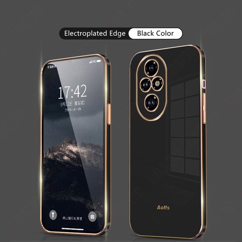 เคสโทรศัพท์สําหรับ Honor 200 Pro 5G Straight Electroplate Edge Casing ...