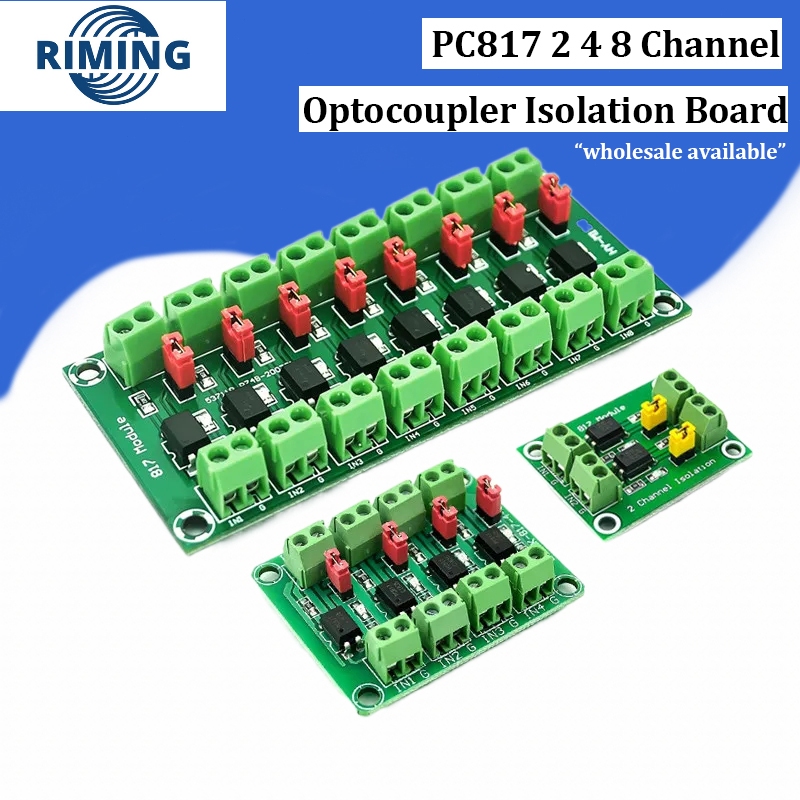 Pc817 2 4 8 ช่อง Optocoupler บอร์ดแยกแรงดันไฟฟ้าอะแดปเตอร์แปลงโมดูล 3.6 ...