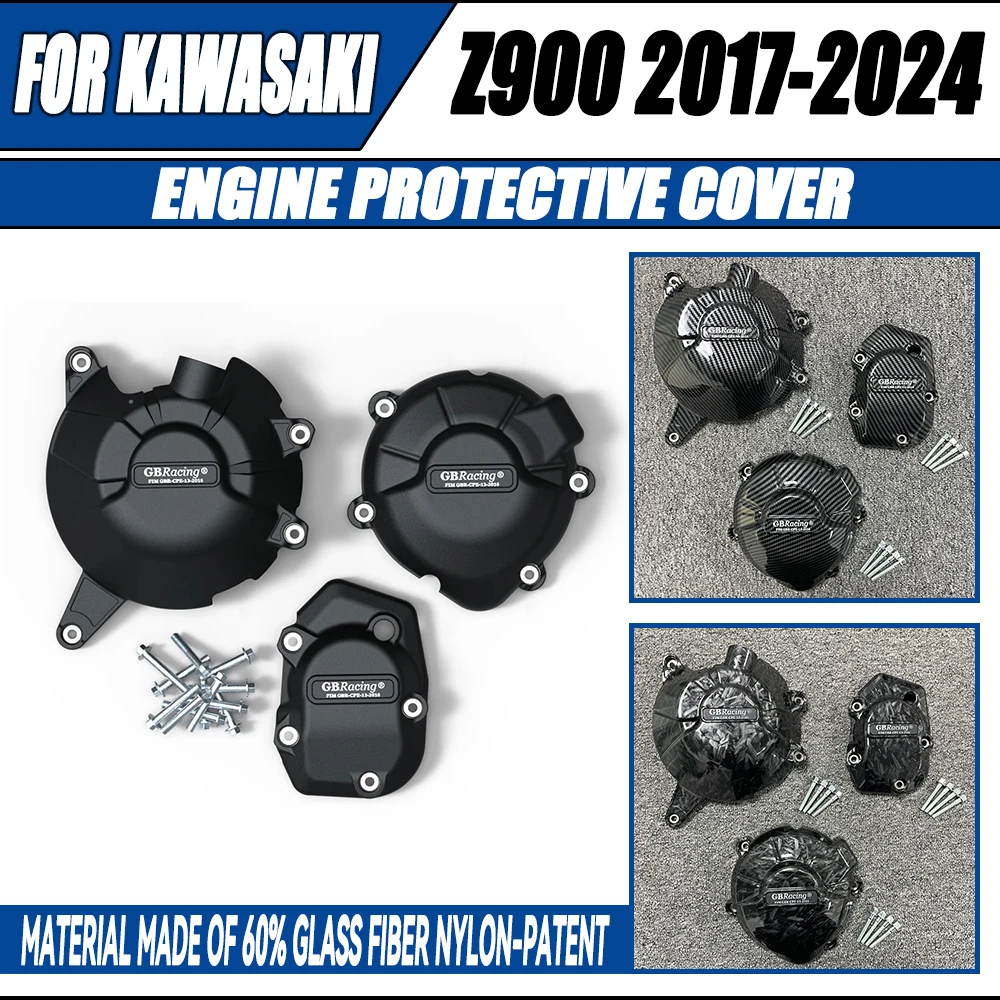 รถจักรยานยนต์ฝาครอบเครื่องยนต์สําหรับ KAWASAKI Z900 2017 2018 2019 2020 ...