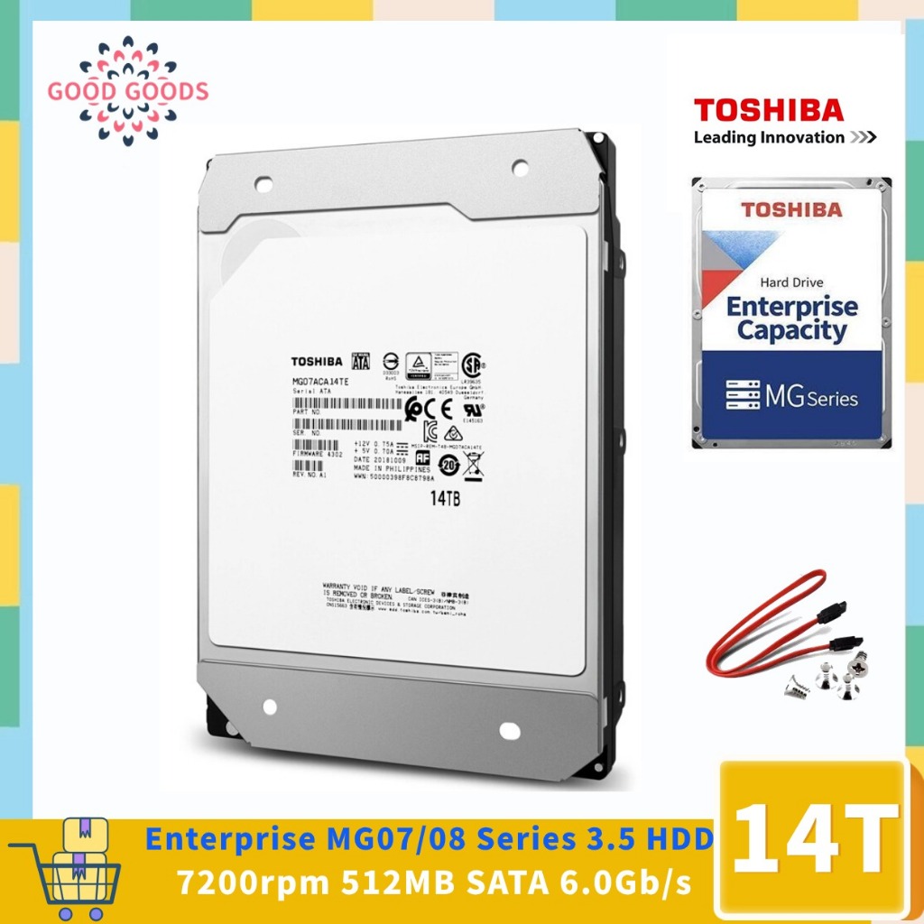 Toshiba Enterprise(MG07ACA14TE/MG08ACA14TE) 14TB HDD 7200 Toshiba Enterprise(MG07ACA14TE/MG08ACA14TE) 14TB HDD 7200