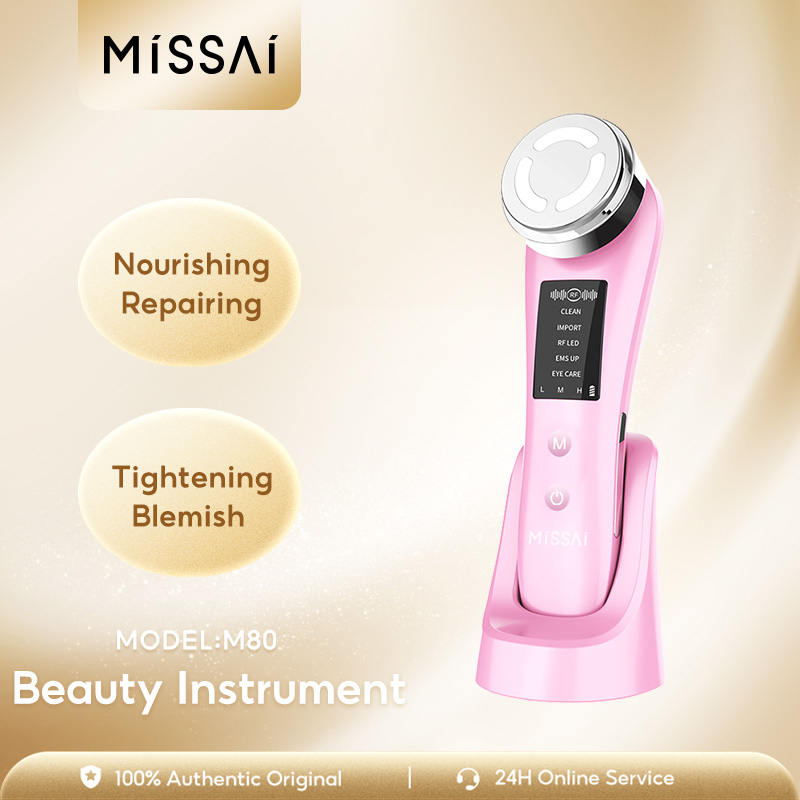 Missai เครื่องนวดหน้า ที่นวดหน้าไฟฟ้า ดูแลผิวหน้า หน้าเรียว ไวท์เทนนิ่ง ...