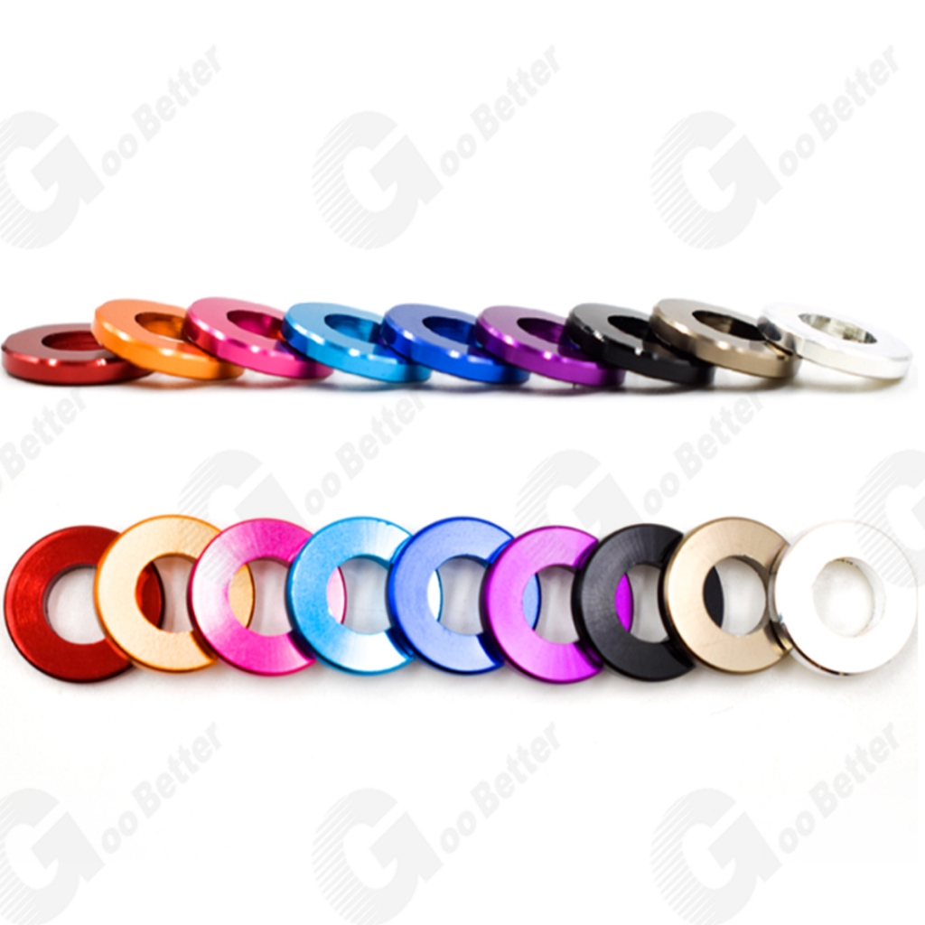 Aluminum Flat Washers Anodised Aluminium Flat Penny Washers - 3mm To ...