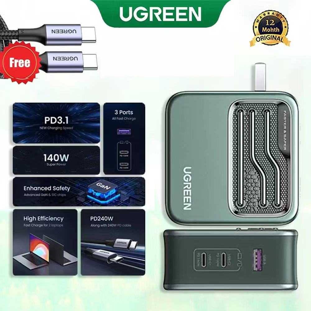 UGREEN 140W Gallium Nitride charger PD Multi-port Flash Charge Fast ...