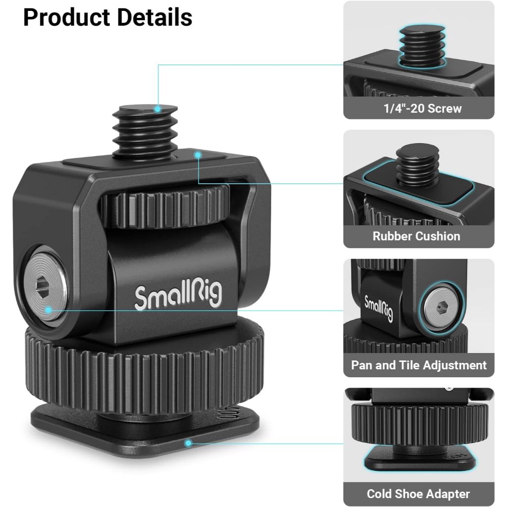 Smallrig mini Cold Shoe to 1/4 