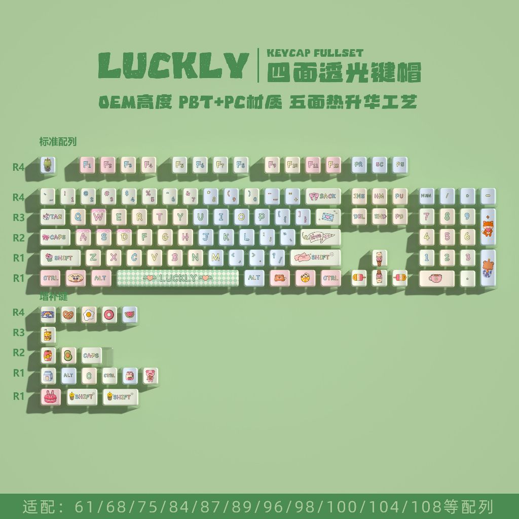 Pokemon Gengar Pudding Keycap โปรไฟล์ OEM PBT EVA Asuka Kuromi Frieren ...