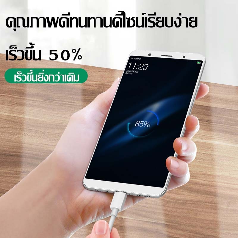 【รับประกัน 1 ปี】 OPP0 Micro สายชาร์จเร็ว สายชาร์จ Micro USB Fast ...