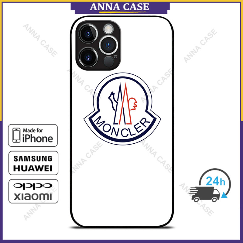 Moncler เคสโทรศัพท์สีขาวสําหรับ iPhone 15 Pro Max / 14 Pro Max / 13 Pro ...