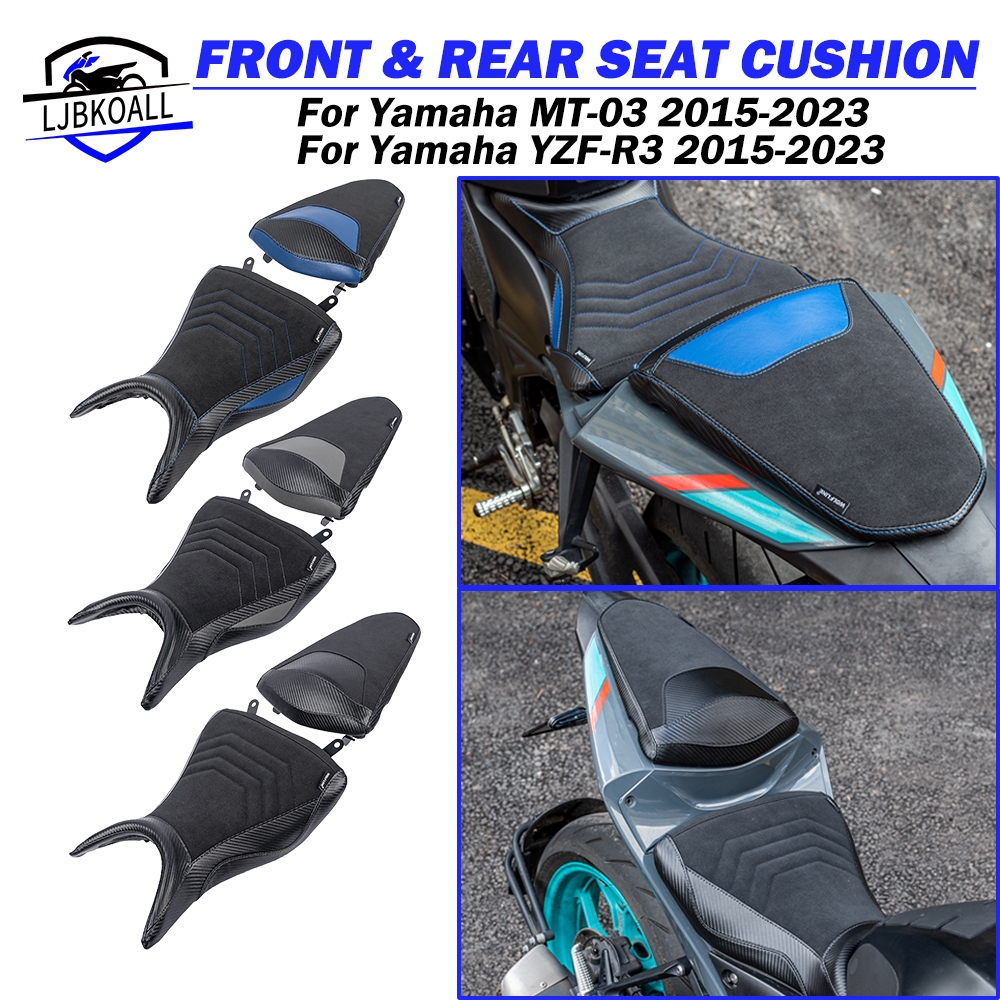 Ljbkkoall MT03 ด้านหน้าที่นั่ง Pad สําหรับ Yamaha MT-03 YZF-R3 2015 ...