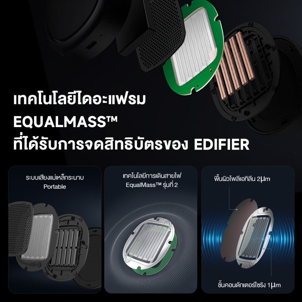 Edifier STAX SPIRIT S5 หูฟัง Planar Magnetic ไร้สาย Bluetooth 5.4 Hi-Res Audio and Hi-Res Audio Wireless