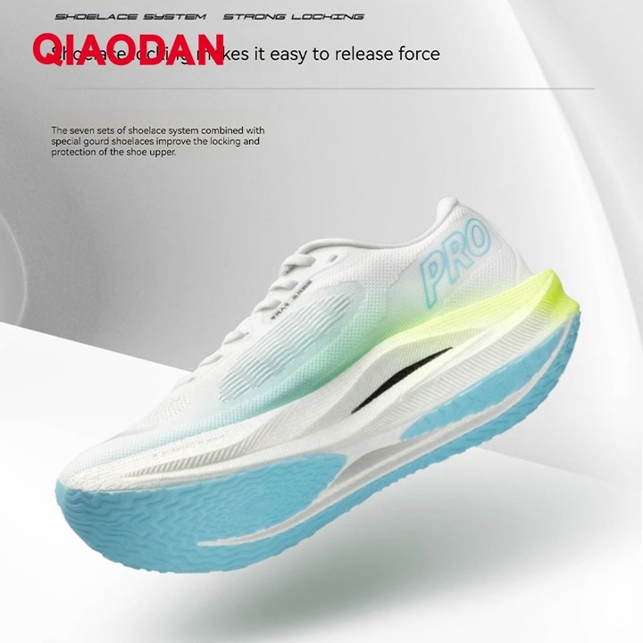 Qiaodan WIND 2.0 Pro รองเท้าวิ่งผู้หญิงมืออาชีพแผงคาร์บอน Rebound น้ําหนักเบา BM22240298ทีที — รองเท้ากีฬา แบรนด์ Qiaodan ของแท้ 100% เช็คราคาจาก Shopee Lazada thumbnail 4