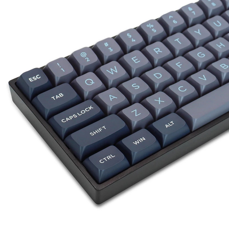 189 Key PBT Double-shot Keycaps สีดําสีเทา KDA Profile Key Caps ชุด ...