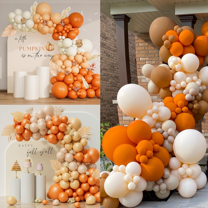 136-glossy-orange-balloon-set-party-needs-beige-baloons