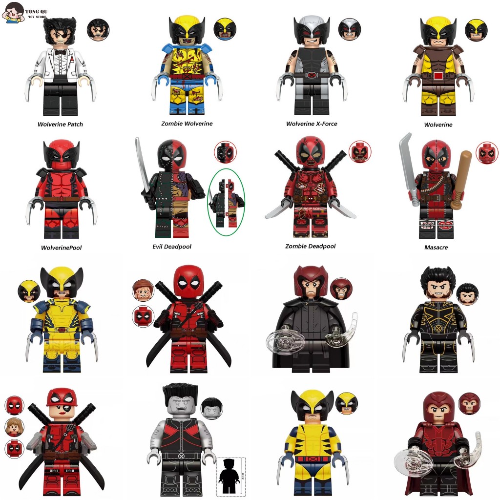 X-men Minifigures Colossus Magneto Building Block ตุ๊กตาสะสมรุ่นของขวัญ ...