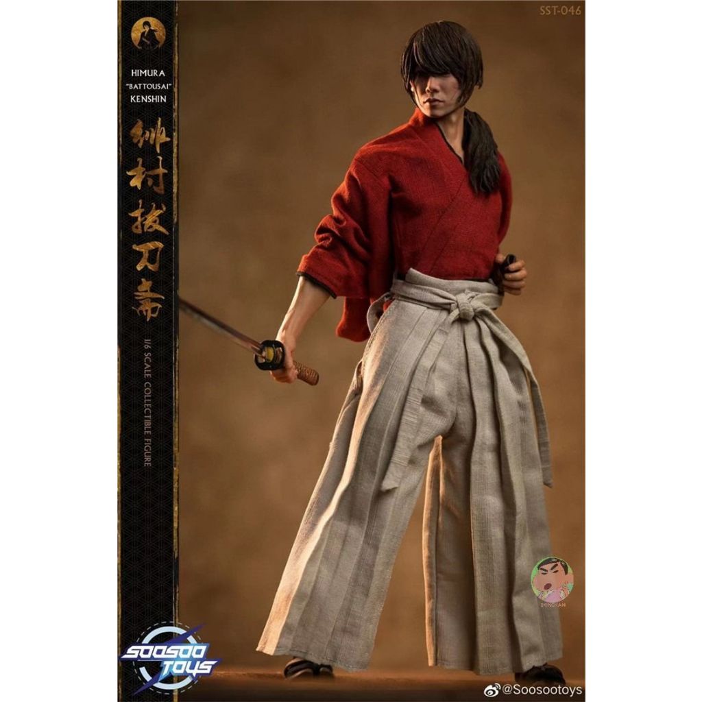 SOOSOOTOYS X SNC 緋村抜刀篇斎 1/6 アクションフィギュア 送料無料 1/6 Soosootoys SST-046 剣心 サムライ 剣客 アジアン