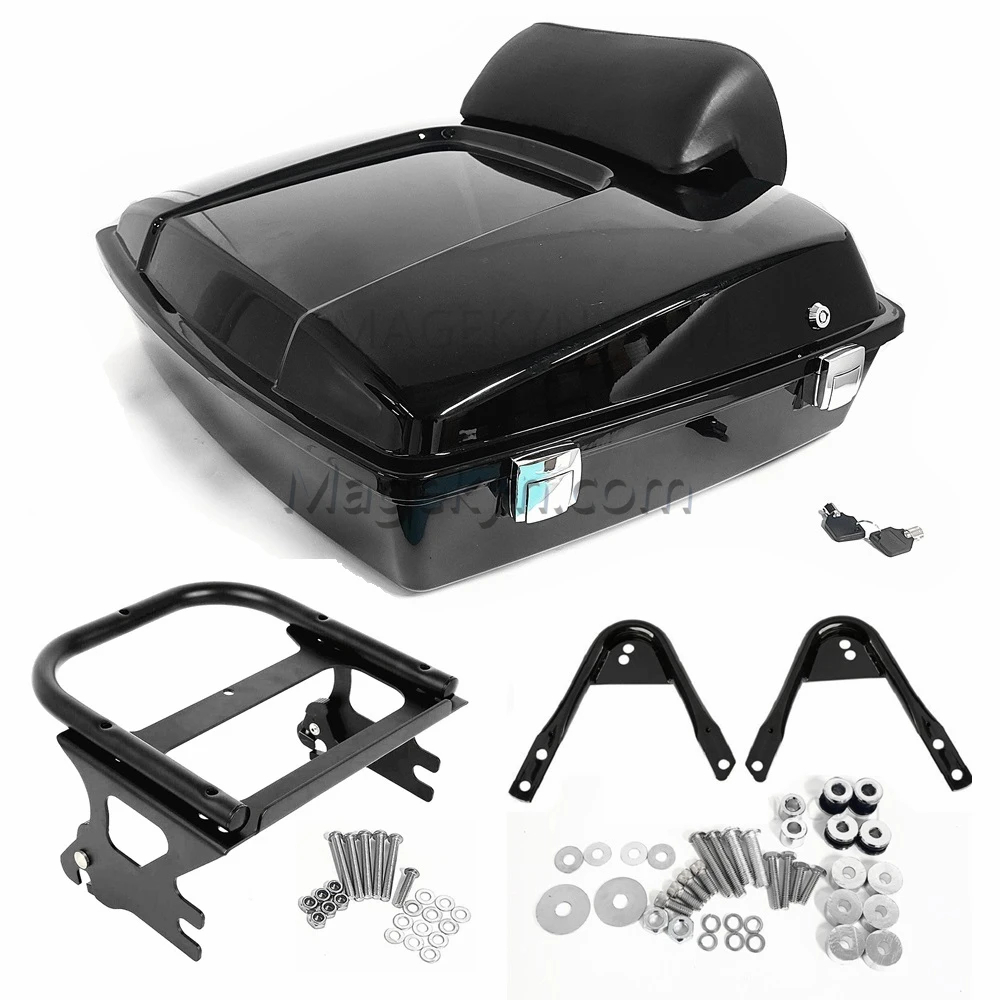 97-08 Touring Top Case Tail Box Razor Tour Pak Pack พร้อมแร็คยึดสําหรับ ...