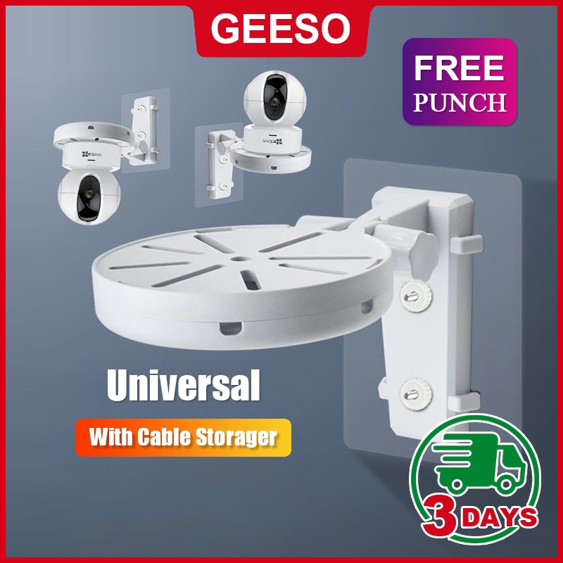 GEESO ตัวยึดกล้องวงจรปิด แบบไม่ต้องเจาะผนัง สําหรับ XIAOMI EZVIZ LECHENG TP 360 CCTV Holder Stand