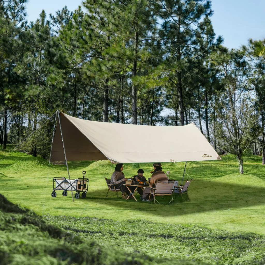 Naturehike Ti-vyl Oxford น้ําหนักเบา Sun Shade Camping เต็นท์ปิกนิก Canopy สําหรับเต็นท์ชายหาดกลางแจ้งสําหรับ Camping Canopy