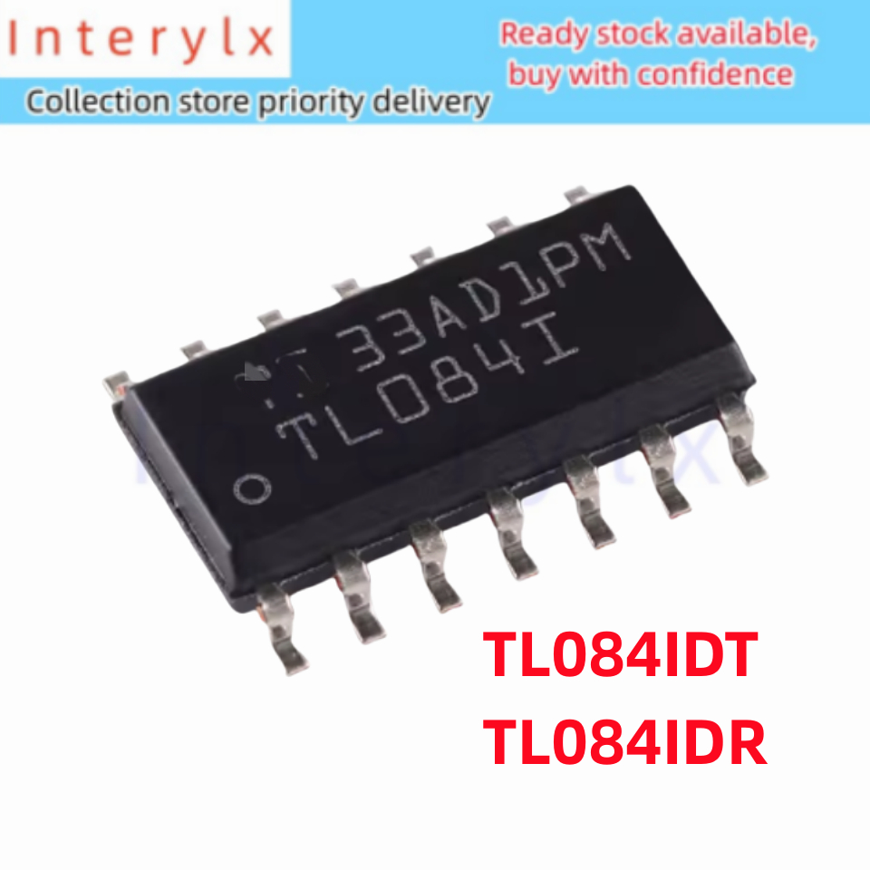 1 ชิ้น/ล็อตของแท้ Patch TL084IDR TL084IDT TL084 SOIC-14 Four-Channel ...