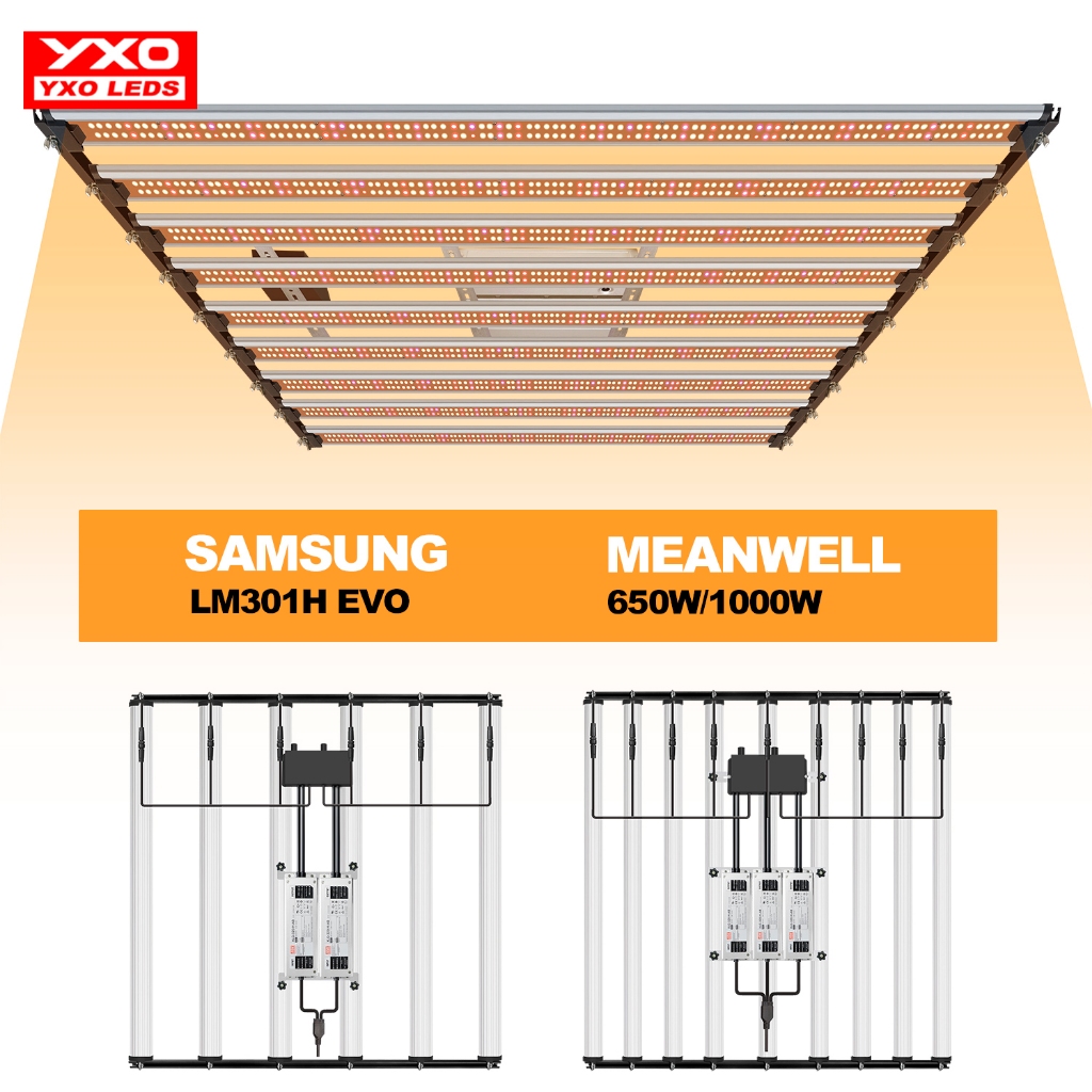 LED grow light 650W 1000W SamsungLM301H EVO meanwell driver ไฟปลูกพืช ...