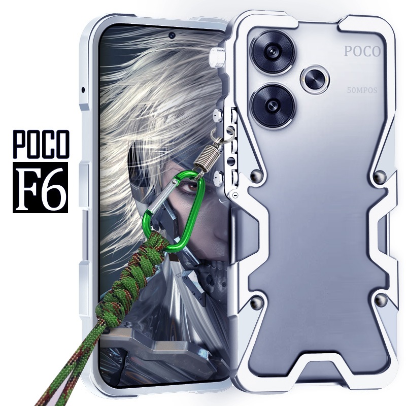 Zimon กรอบโลหะสําหรับ Xiaomi poco F6 / F6 Pro อลูมิเนียมอัลลอยด์กันชน ...