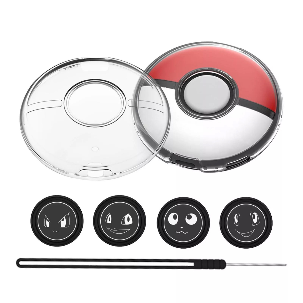 Pokes Ball Case Hard Shell Bag สําหรับ Pokémon Go Plus +4 แผ่นซิลิโคน ...