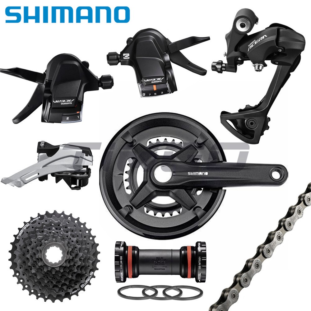 Shimano 9 Speed Chain FSA Tempo Adventure 2x9-Speed 46-30 Cranks
