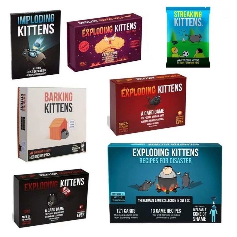 Mengbao เกมกระดาน EXPLODING EXPLODING แมว KITTENS เวอร์ชันภาษาอังกฤษ ...