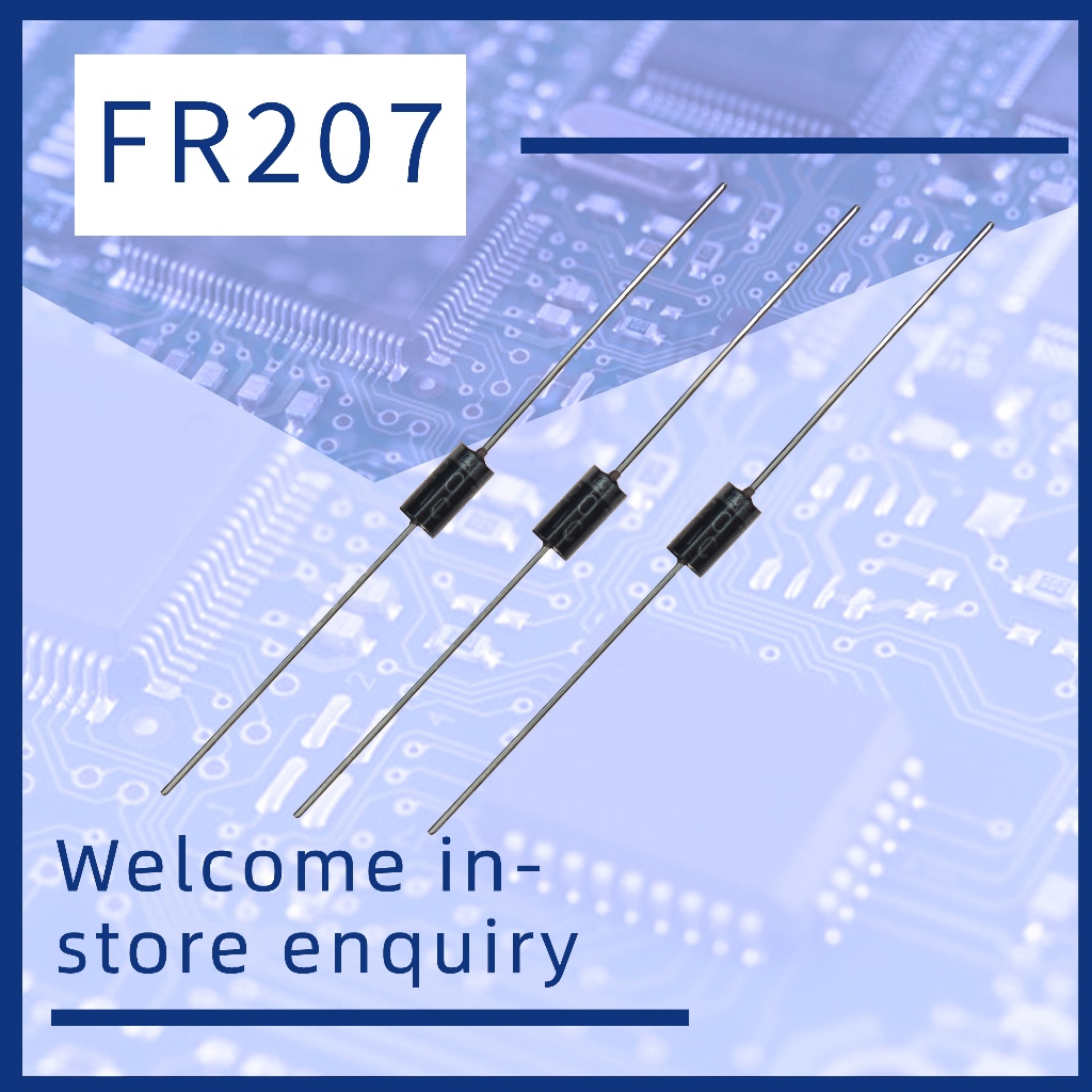 (ส่วนลดจํานวนมาก) 20-100 ชิ้น ไดโอด FR207 DO-15 Rectifier Diode 2A ...