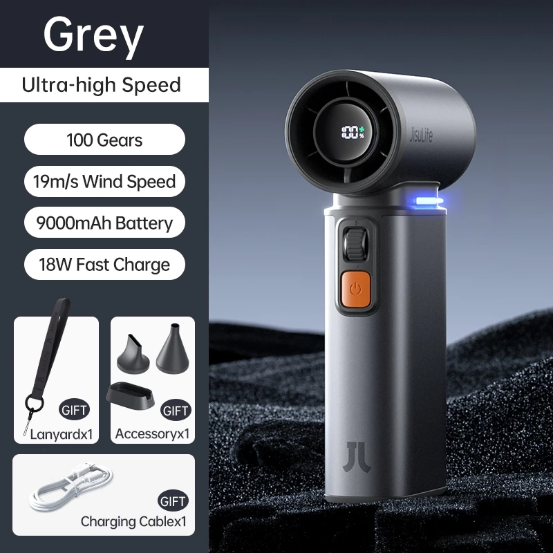 รีวิว JisuLife Ultra 1 พัดลมพกพา 3-in-1 แบตเตอรี่ 9000mAh ปรับความเร็ว 100 ระดับ พร้อมจอ LED สเปก จุดเด่น และราคาล่าสุด (jisulife ultra 2) 2