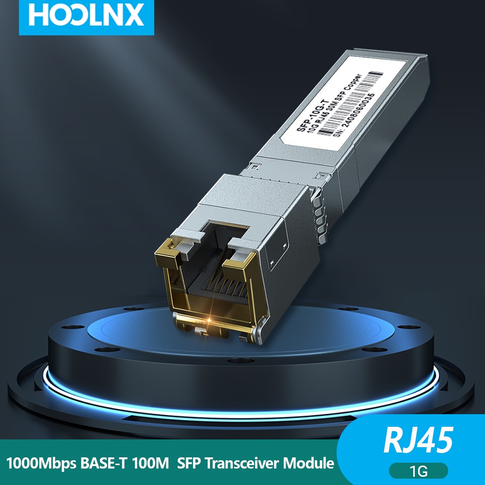 Hoolnx 10G SFP+ to RJ45 SFP Transceiver,Ethernet Copper RJ45 to SFP+ ...