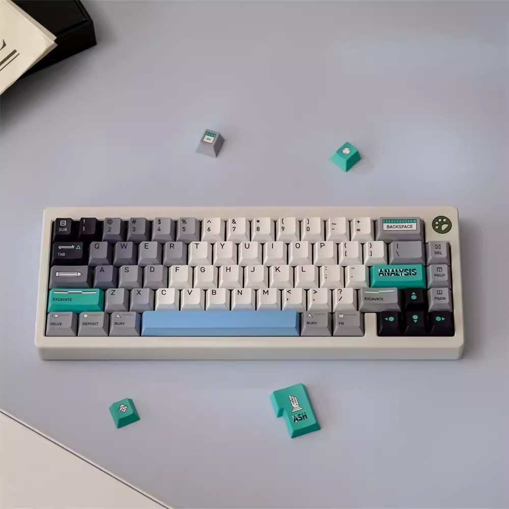 151 คีย์ Future Archaeology Keycaps โปรไฟล์เชอร์รี่ KeyCap PBT Dye ...