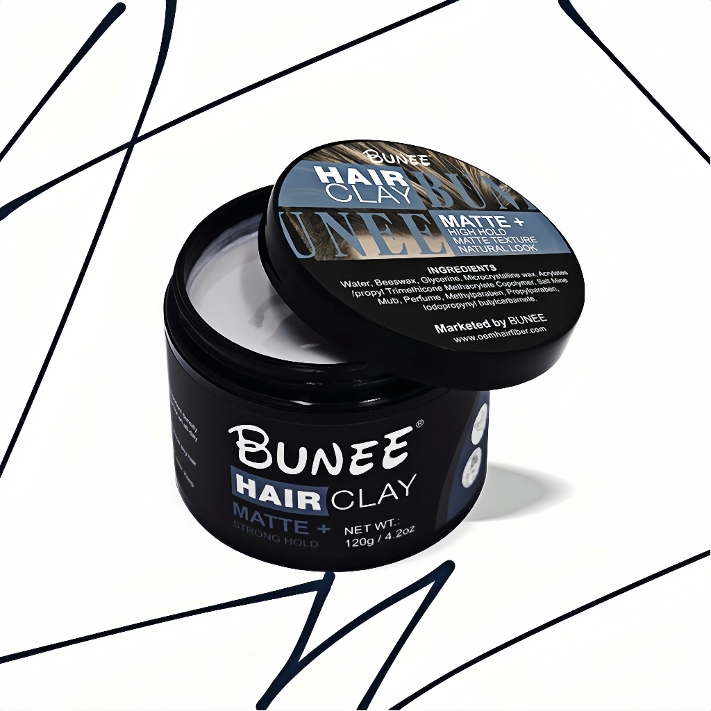 BUNEE WAX Hair Clay เว็ทแว็กซ์ สไตล์ลิ่ง แว็กซ์ 120g. ดินเหนียวผม เนื้อ ...