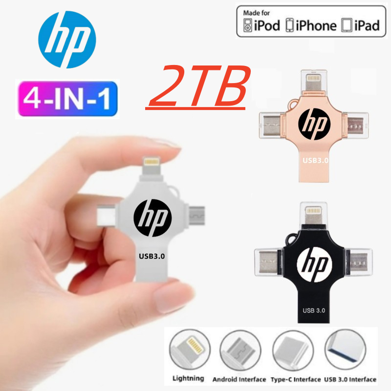2tb USB3.0 ใหม่แฟลชดิสก์อย่างรวดเร็ว 4 in1 memory stick OTG Pendrive ...