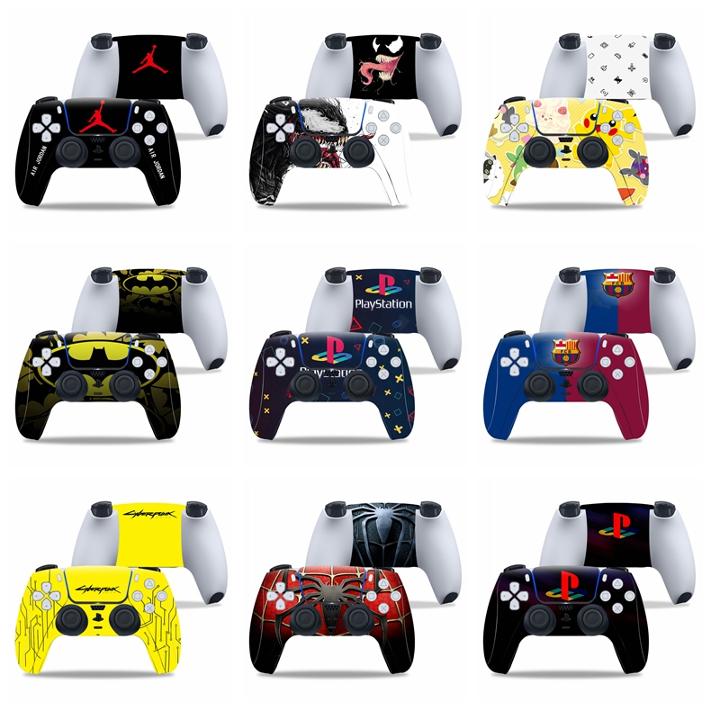 2 แพ็ค PS5 Controller Remote Skins Decal Wrap 40 สี Dualshock ด้านหน้า ...